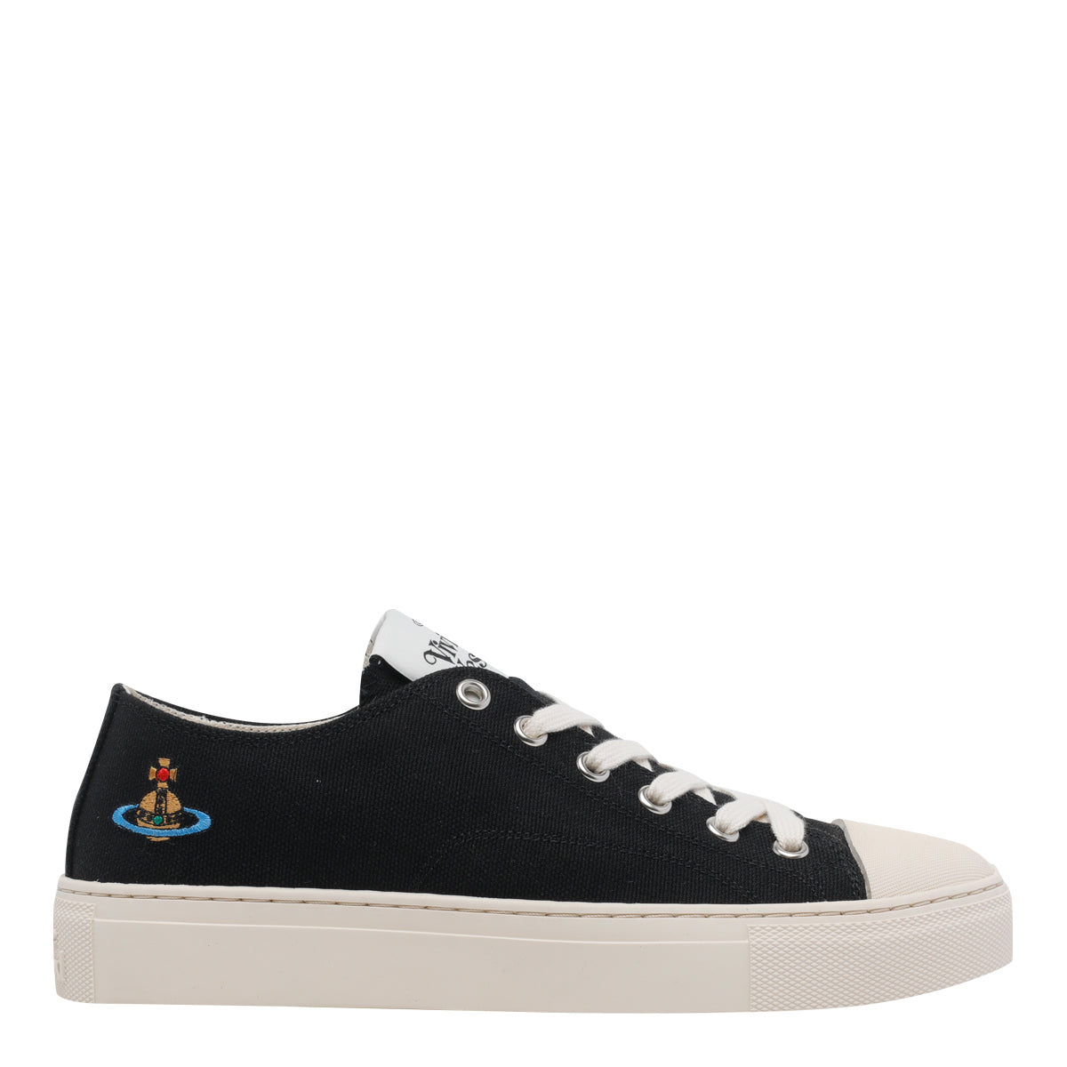 Vivienne Westwood Sneakers Black Fabric /rubber Sole