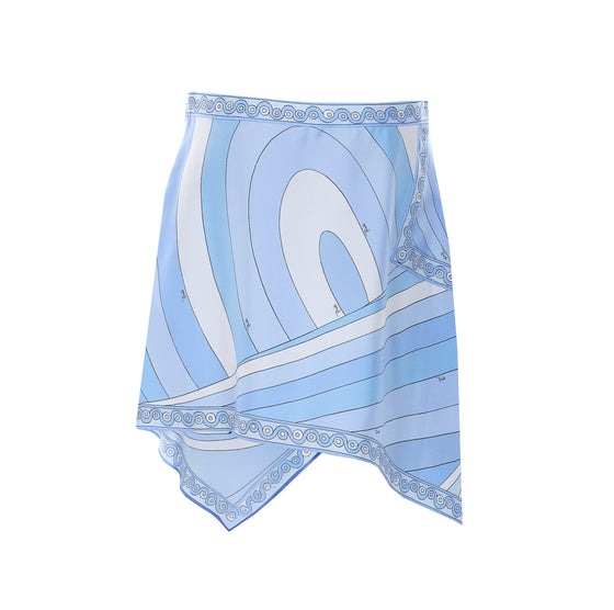 Pucci Skirts Blue Silk