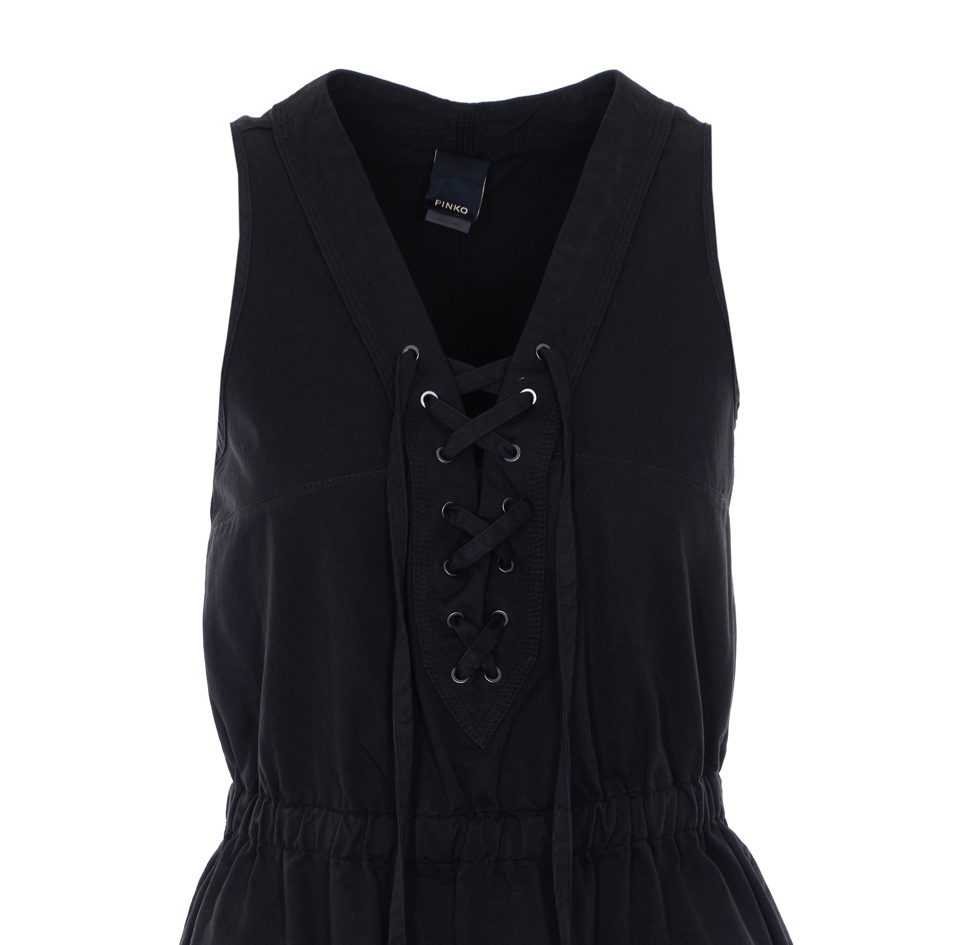 Pinko Dresses Black Cotton