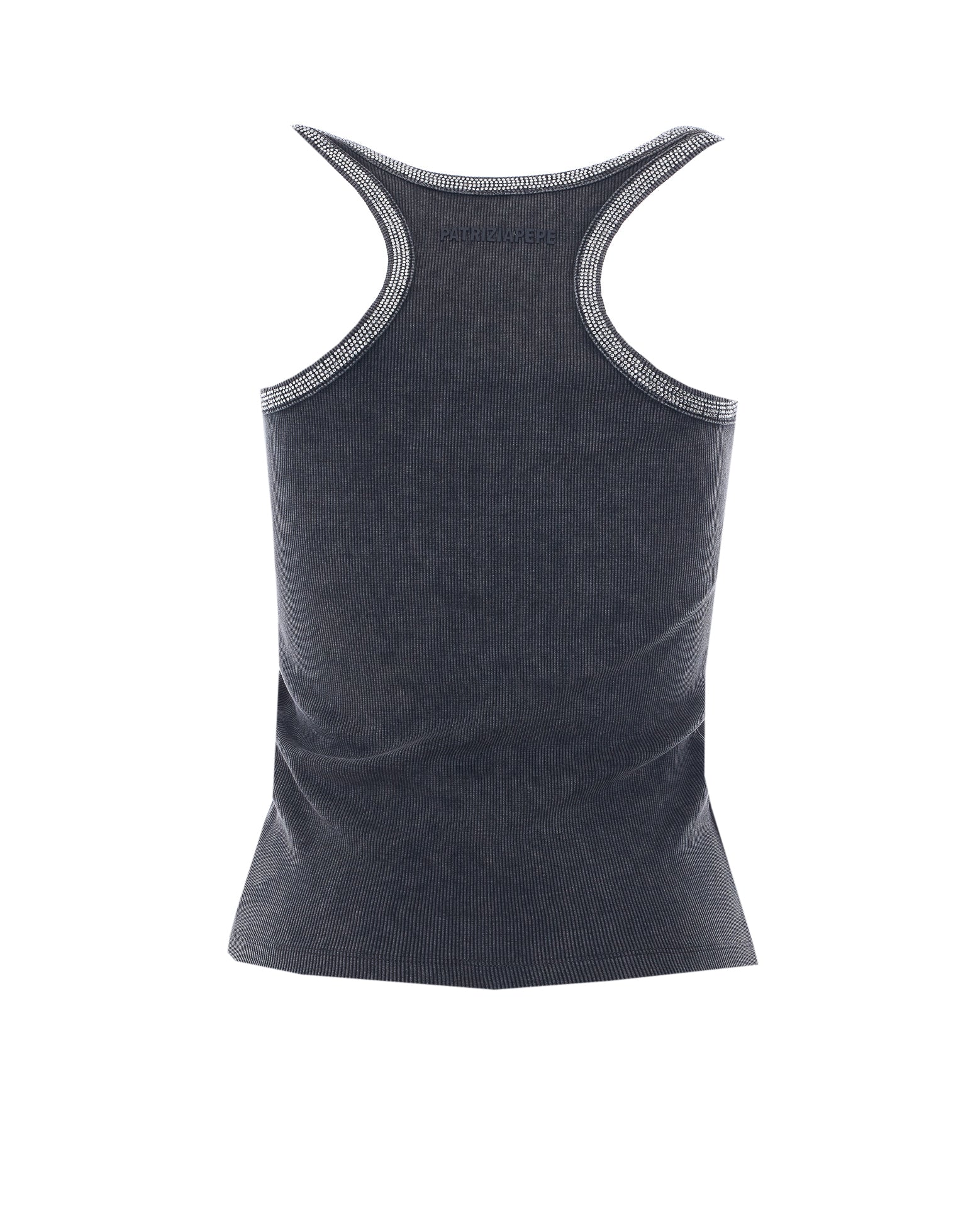 Patrizia Pepe Top Grey Cotton