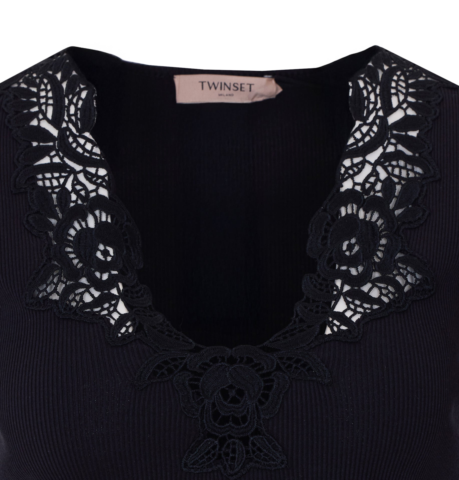 Twin-Set T-Shirts And Polos Black Cotton