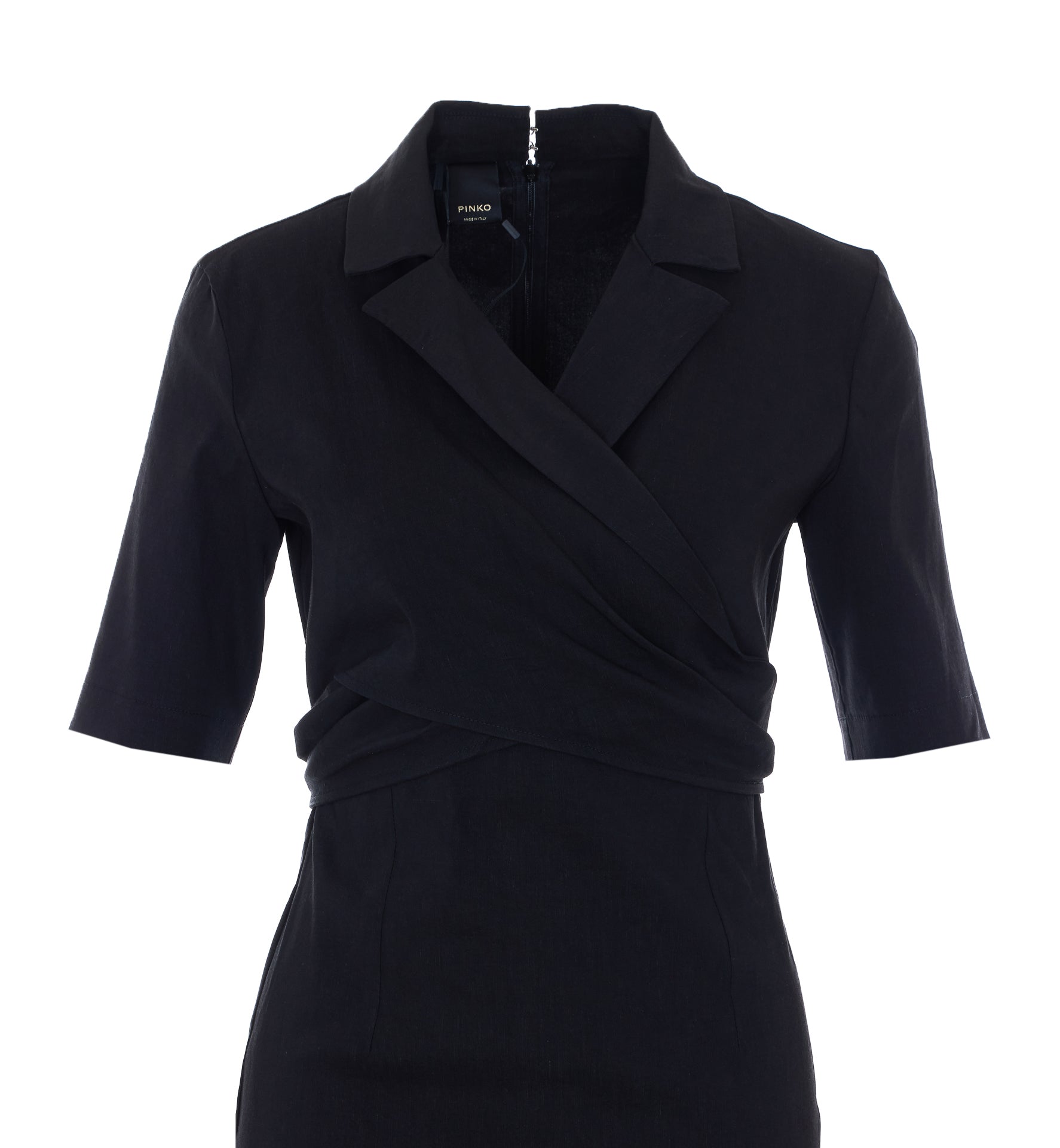 Pinko Dresses Black Linen