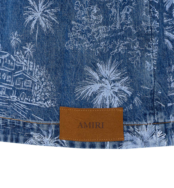 Amiri Blue Cotton