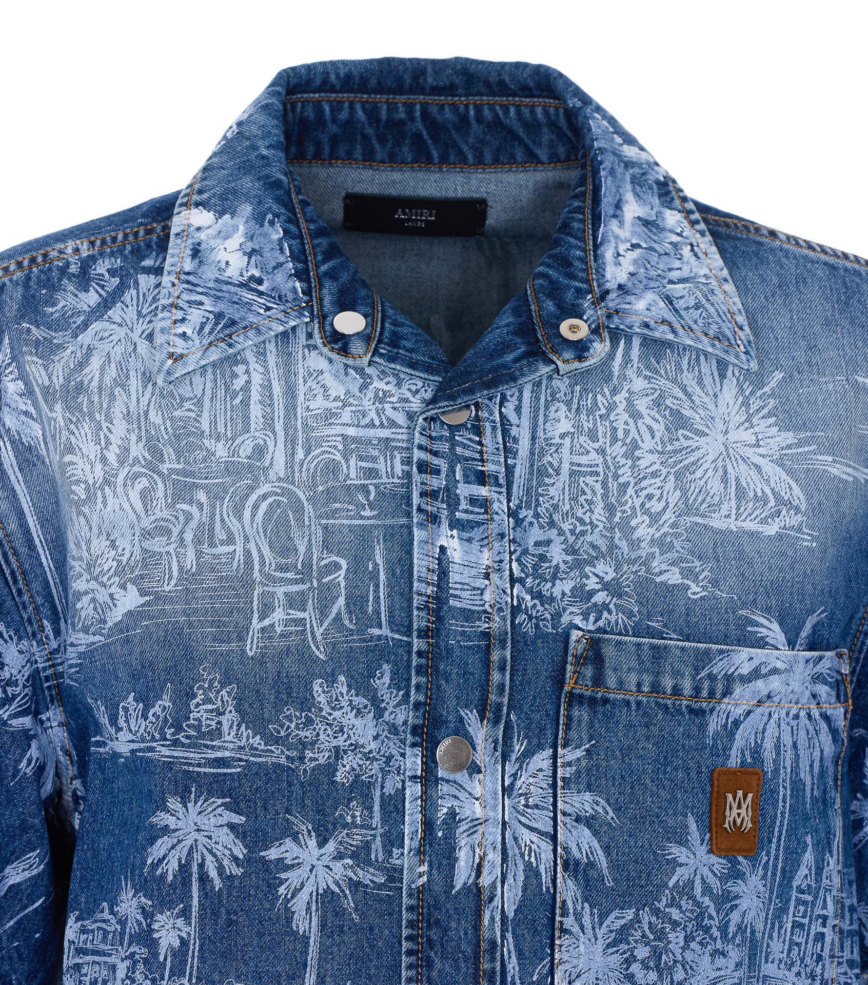Amiri Blue Cotton