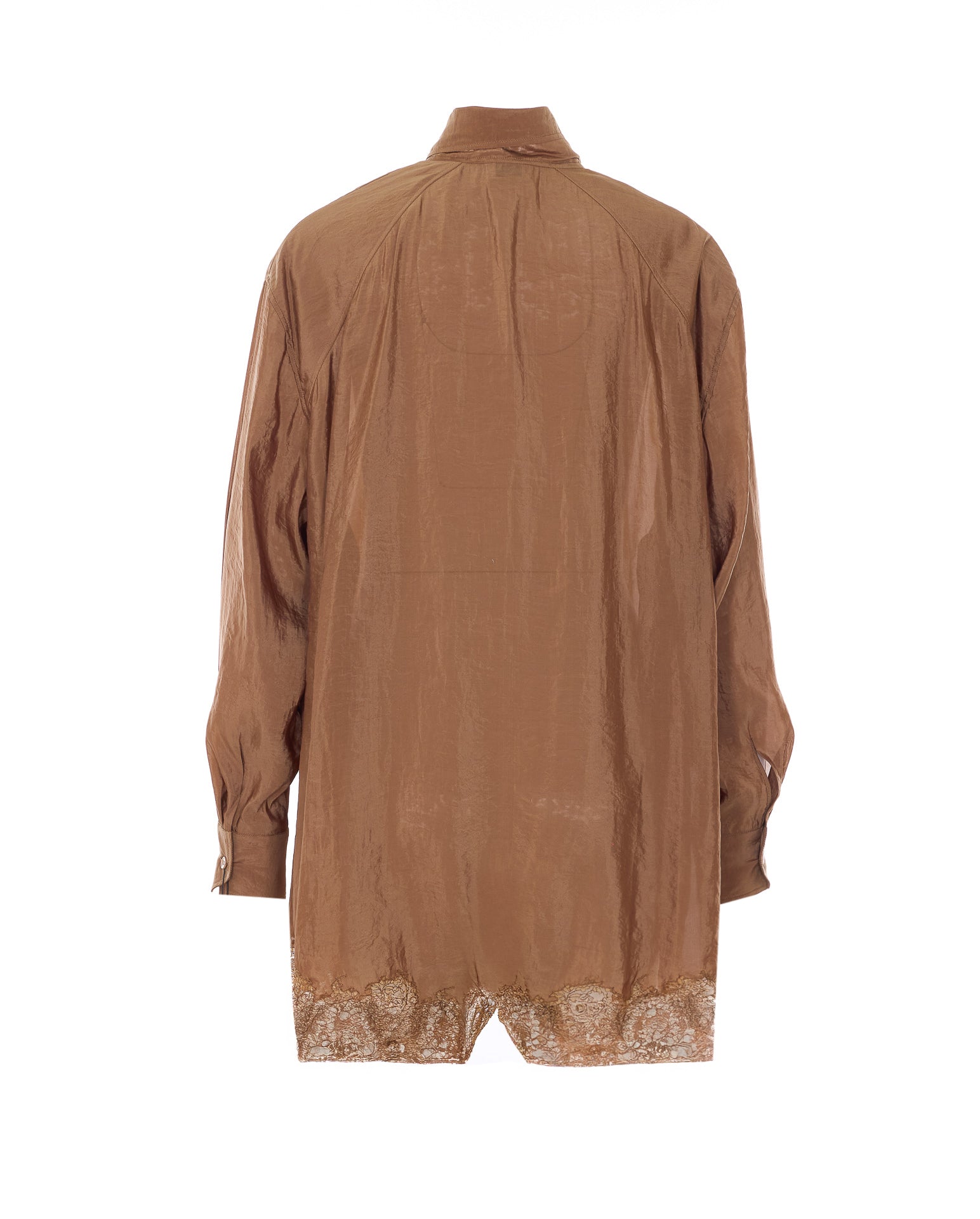 Saint Laurent Shirts Brown Polyester