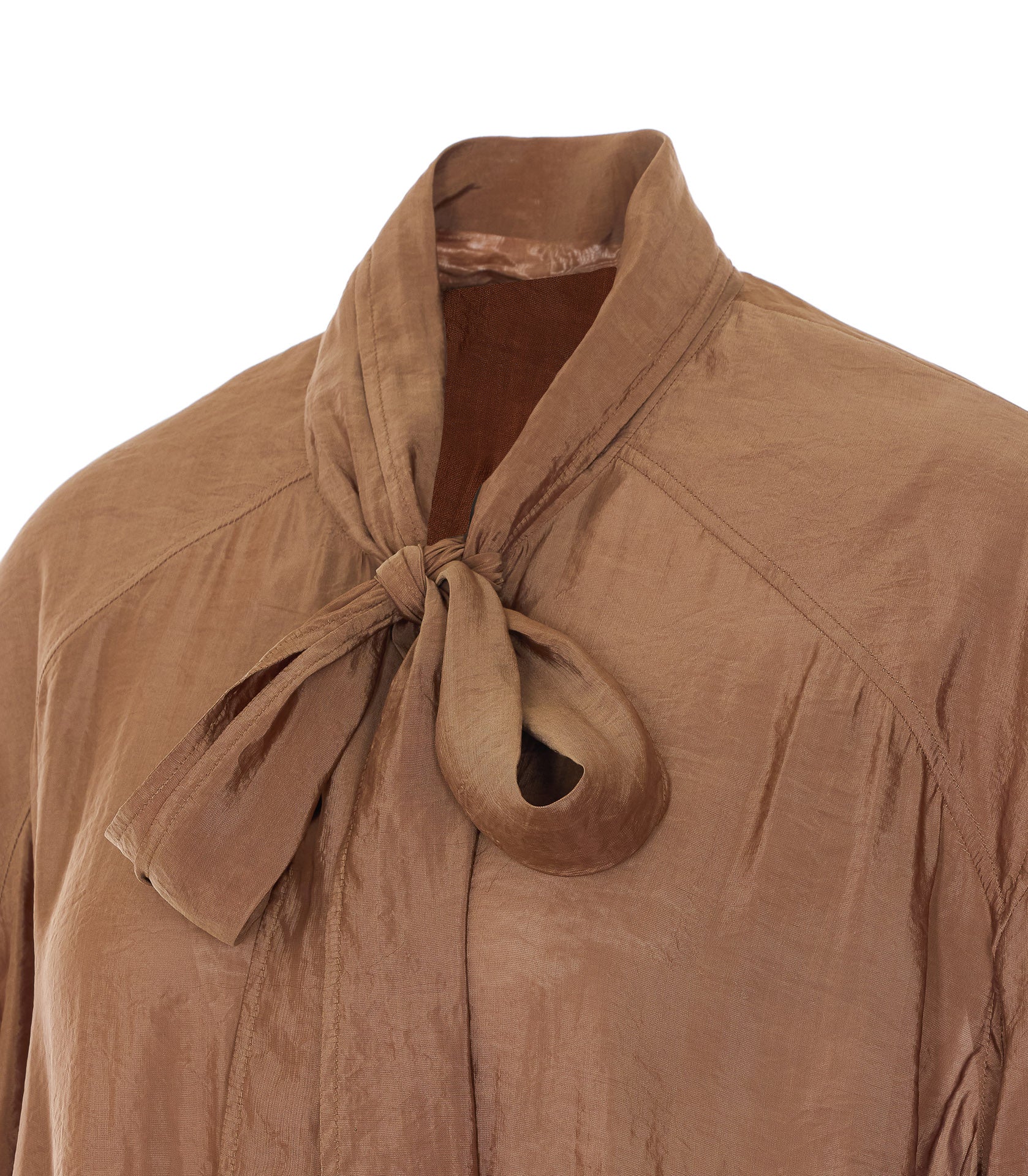 Saint Laurent Shirts Brown Polyester