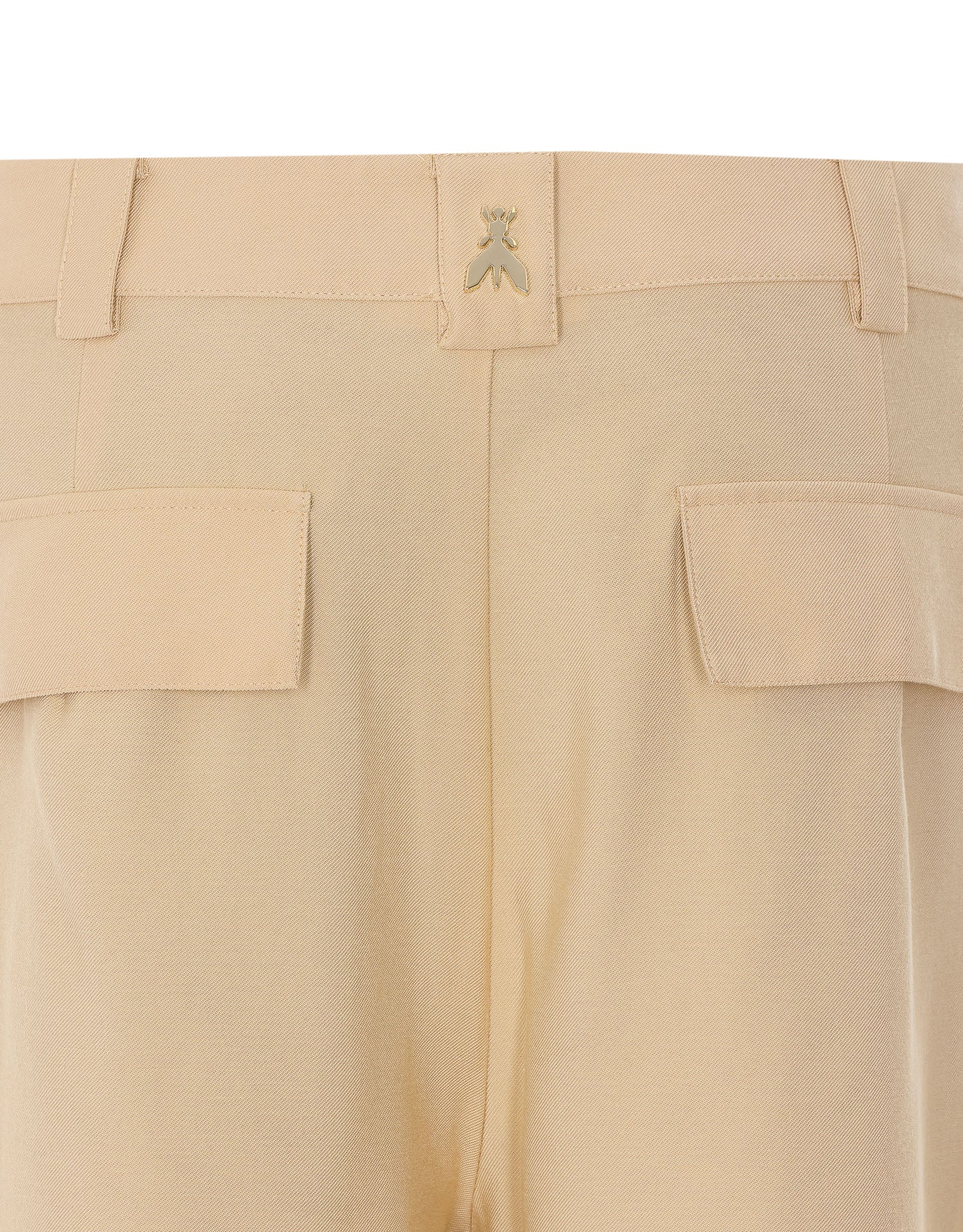 Patrizia Pepe Trousers Beige Viscose