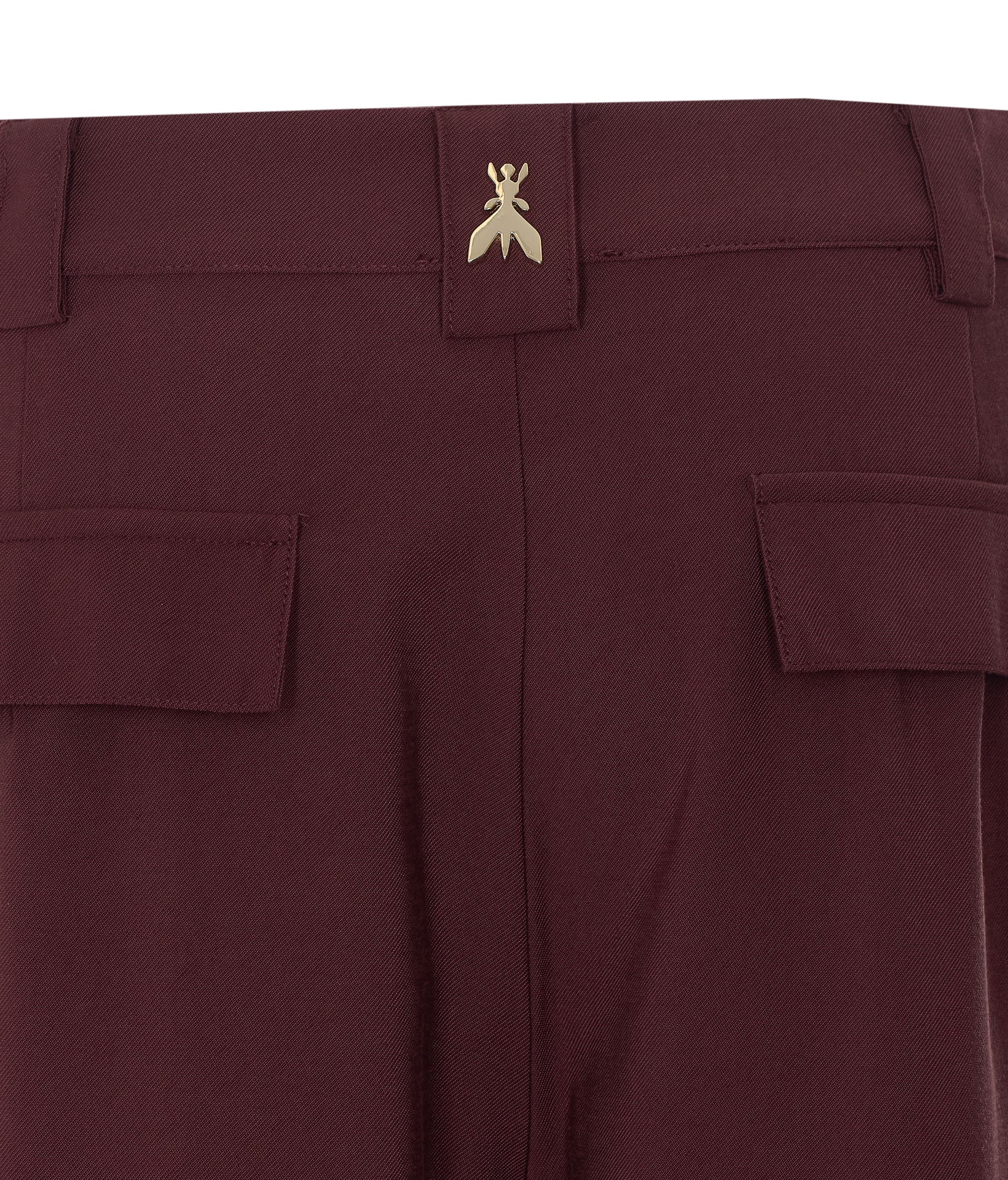 Patrizia Pepe Trousers Red Viscose