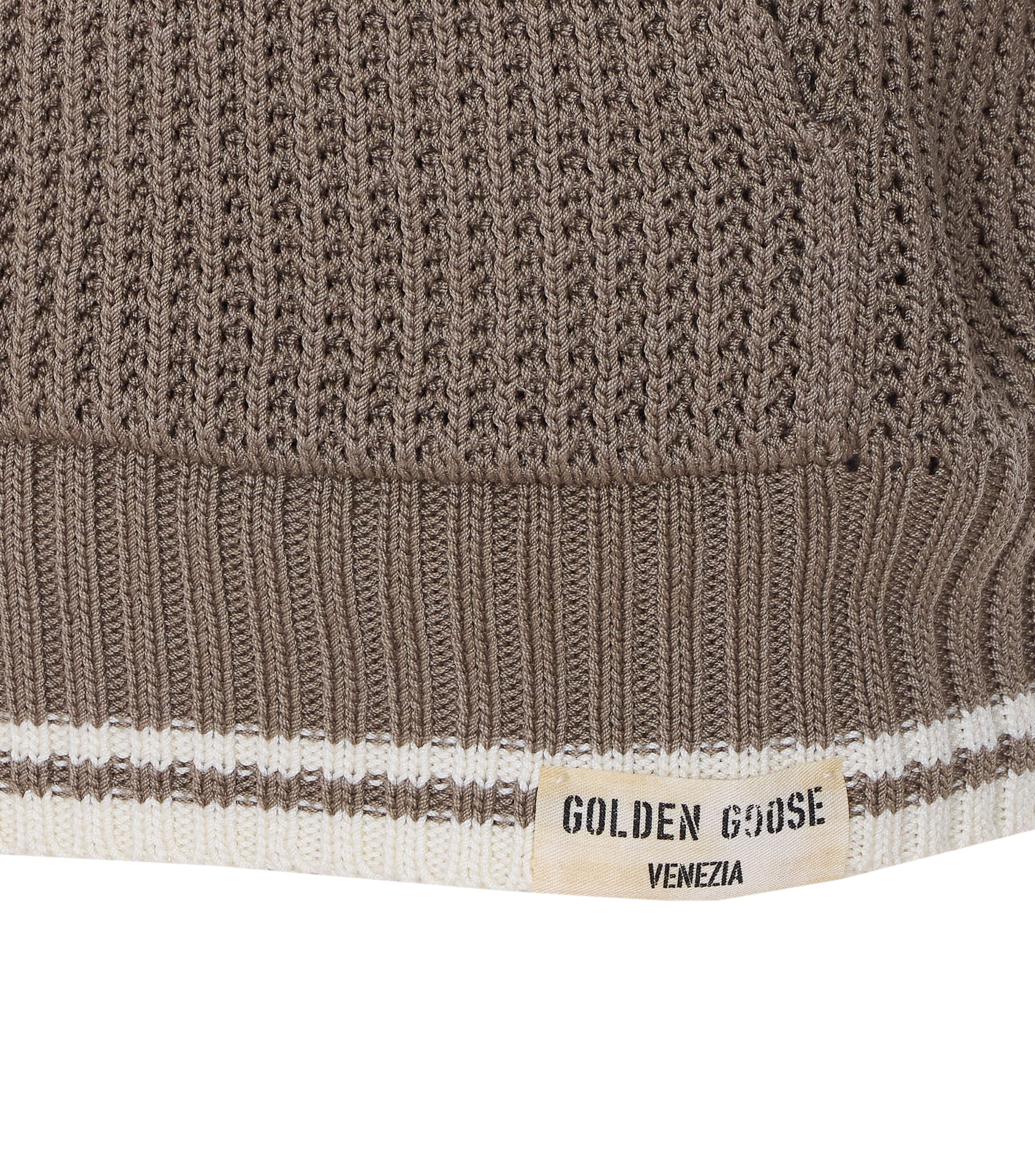 Golden Goose Sweaters Beige Cotton