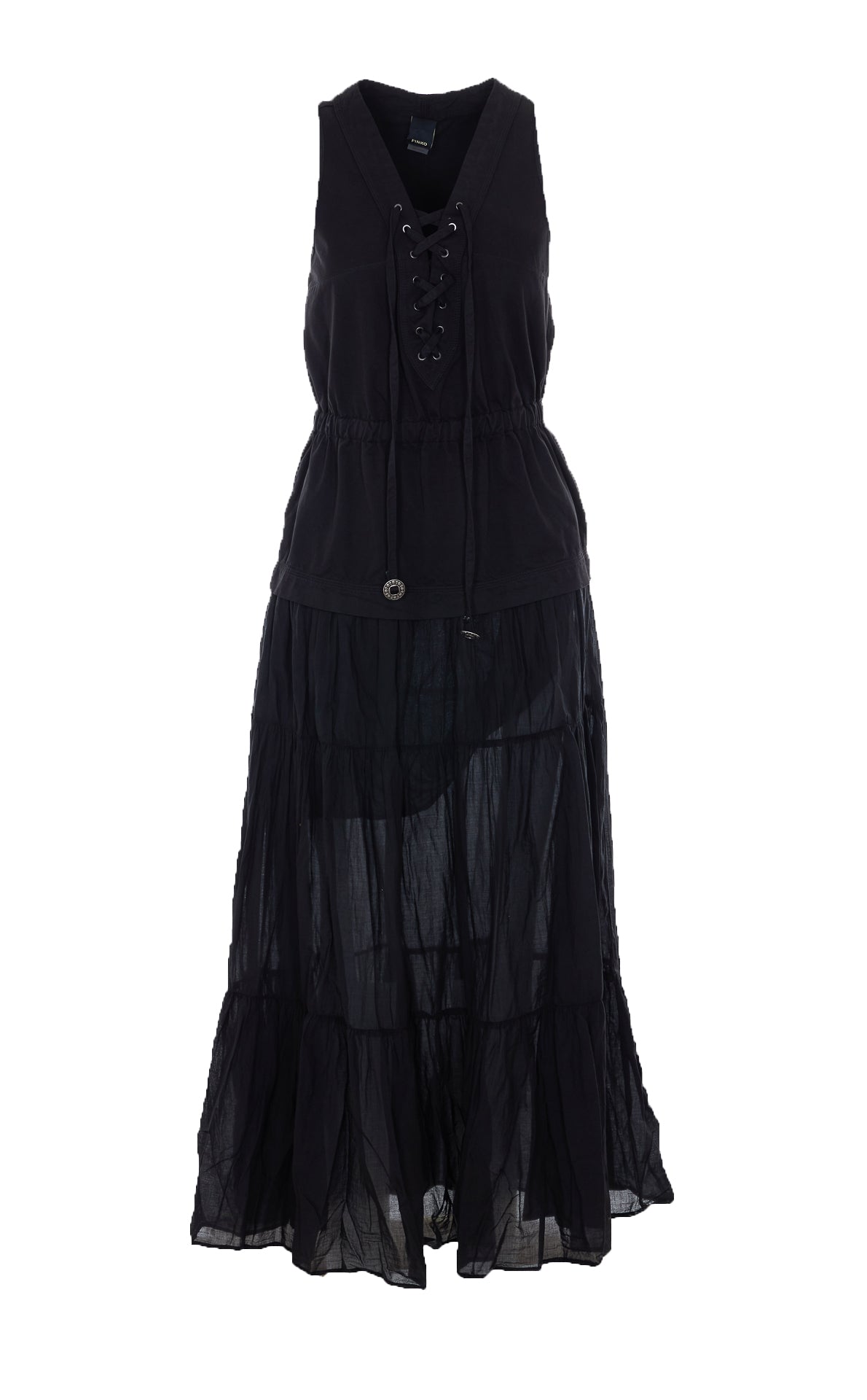 Pinko Dresses Black Cotton