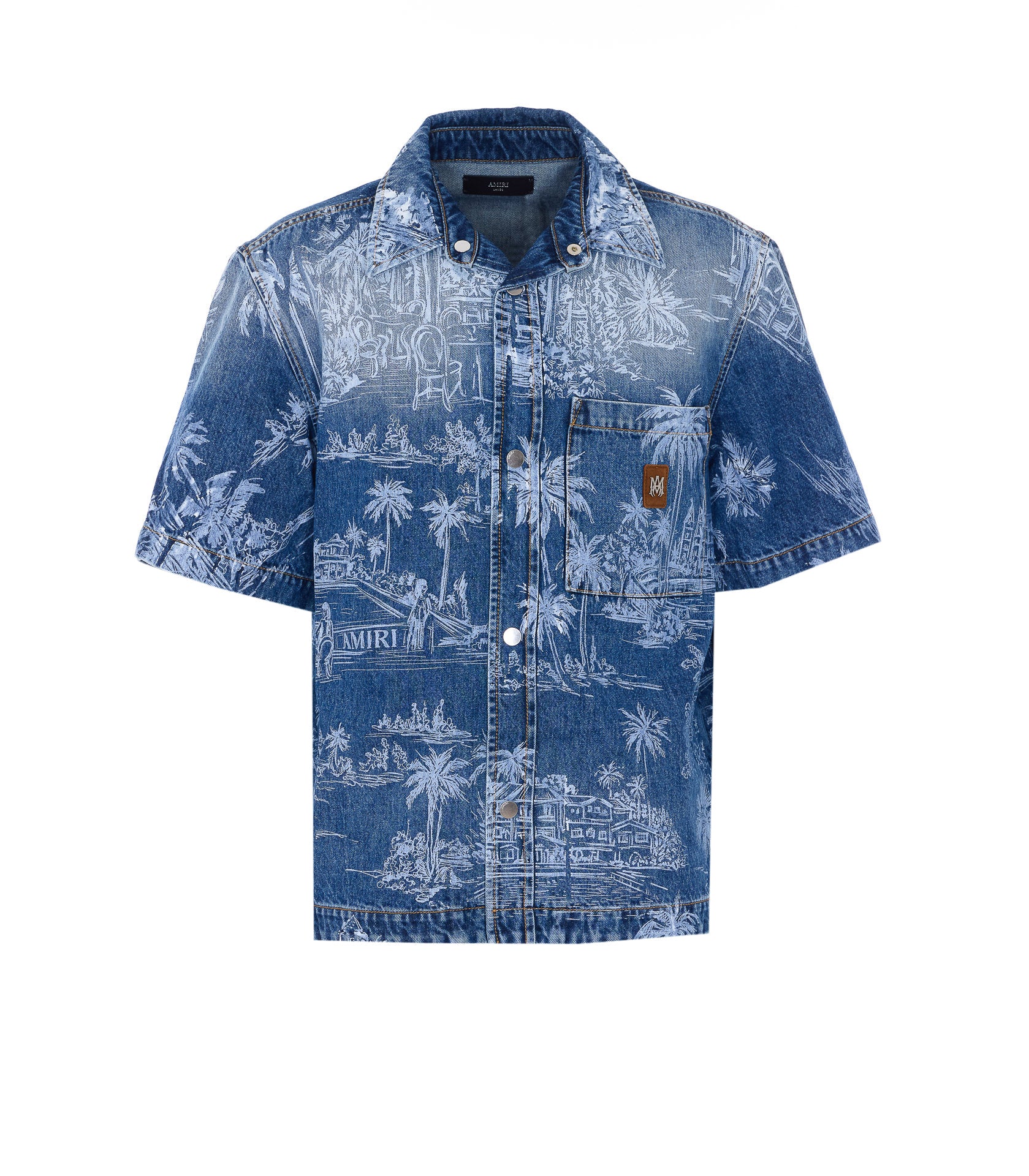 Amiri Blue Cotton