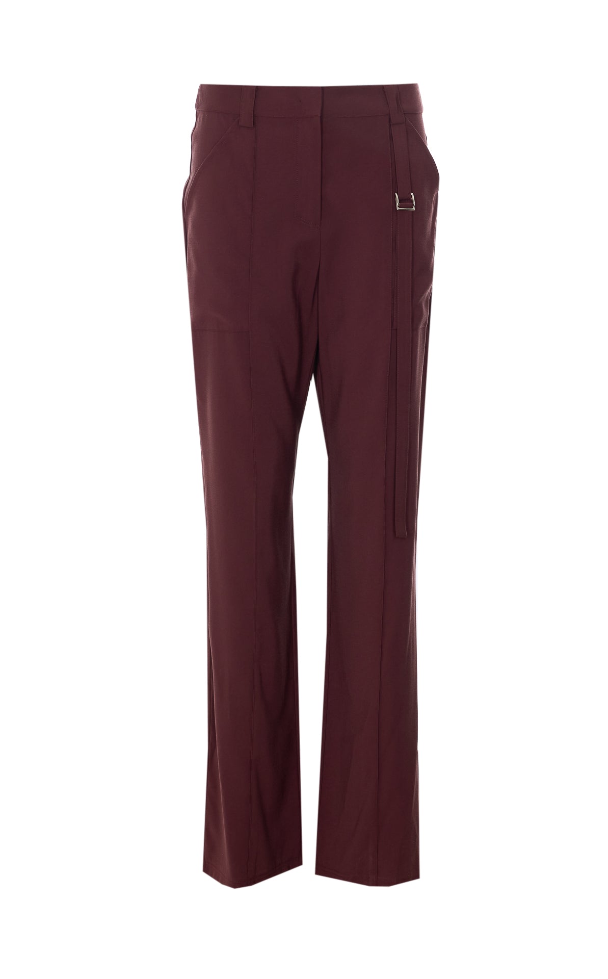 Patrizia Pepe Trousers Red Viscose