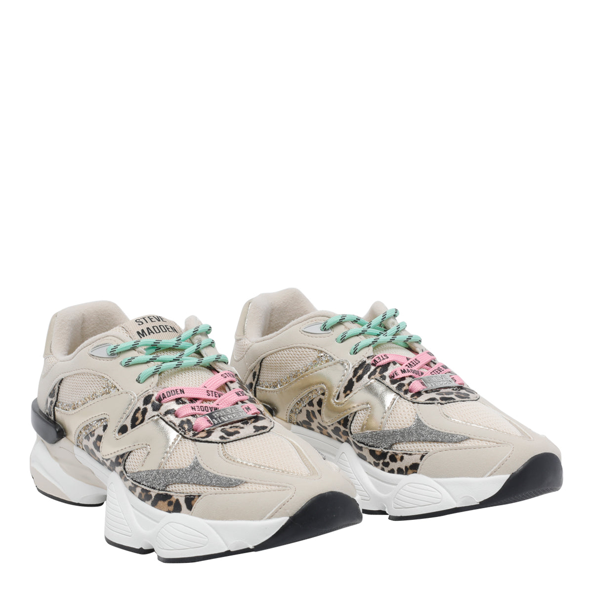 Steve Madden Sneakers Beige Fabric /rubber Sole