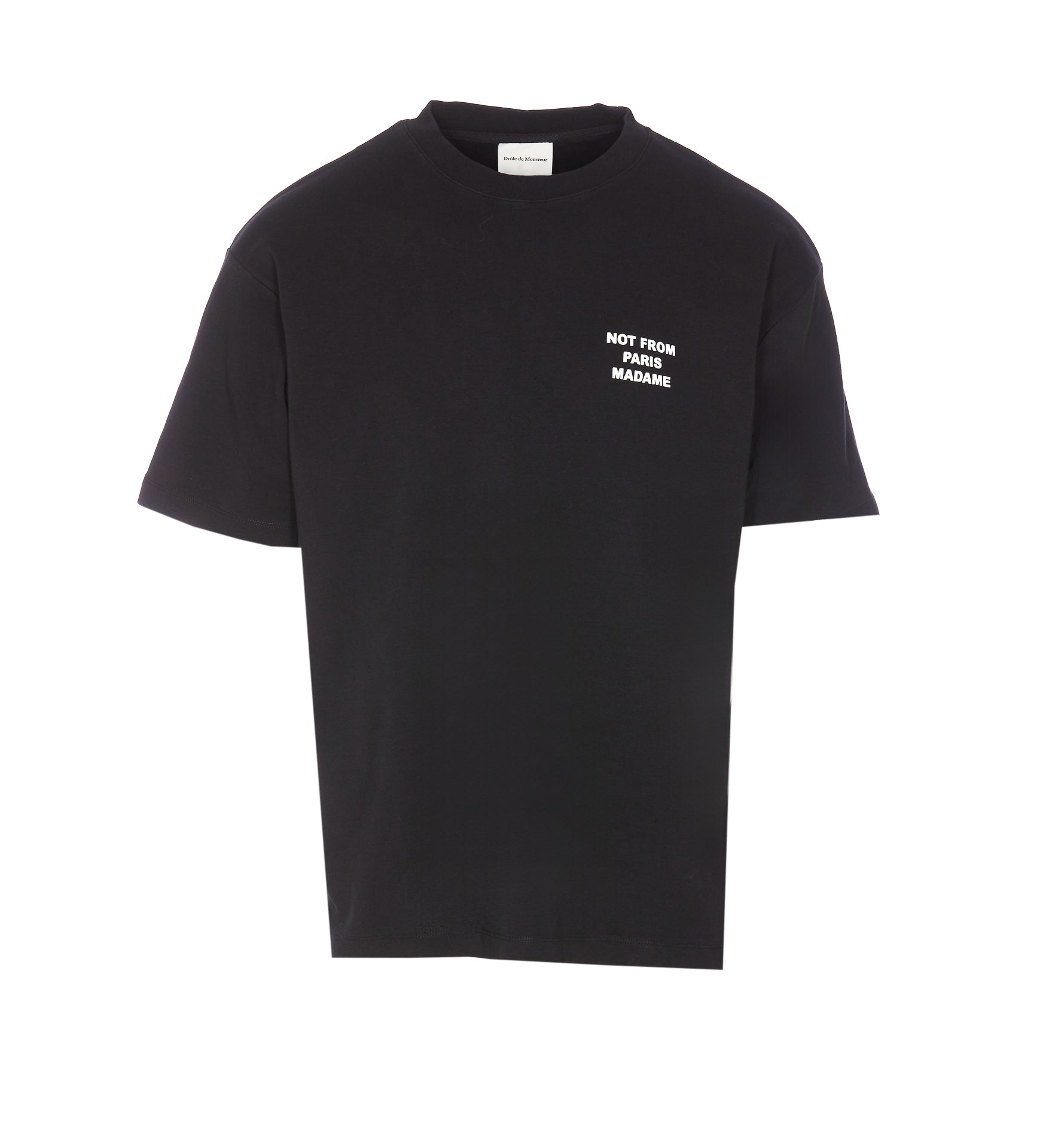 Drole De Monsieur T-Shirts And Polos Black Cotton
