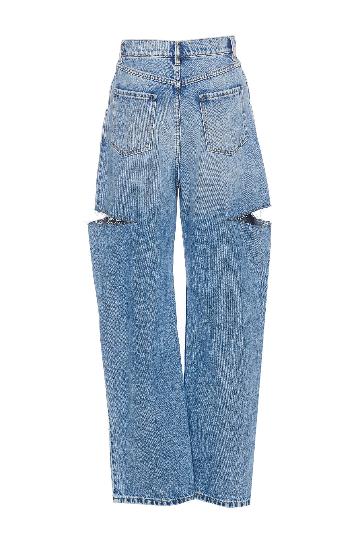 Maison Margiela Trousers Blue Cotton