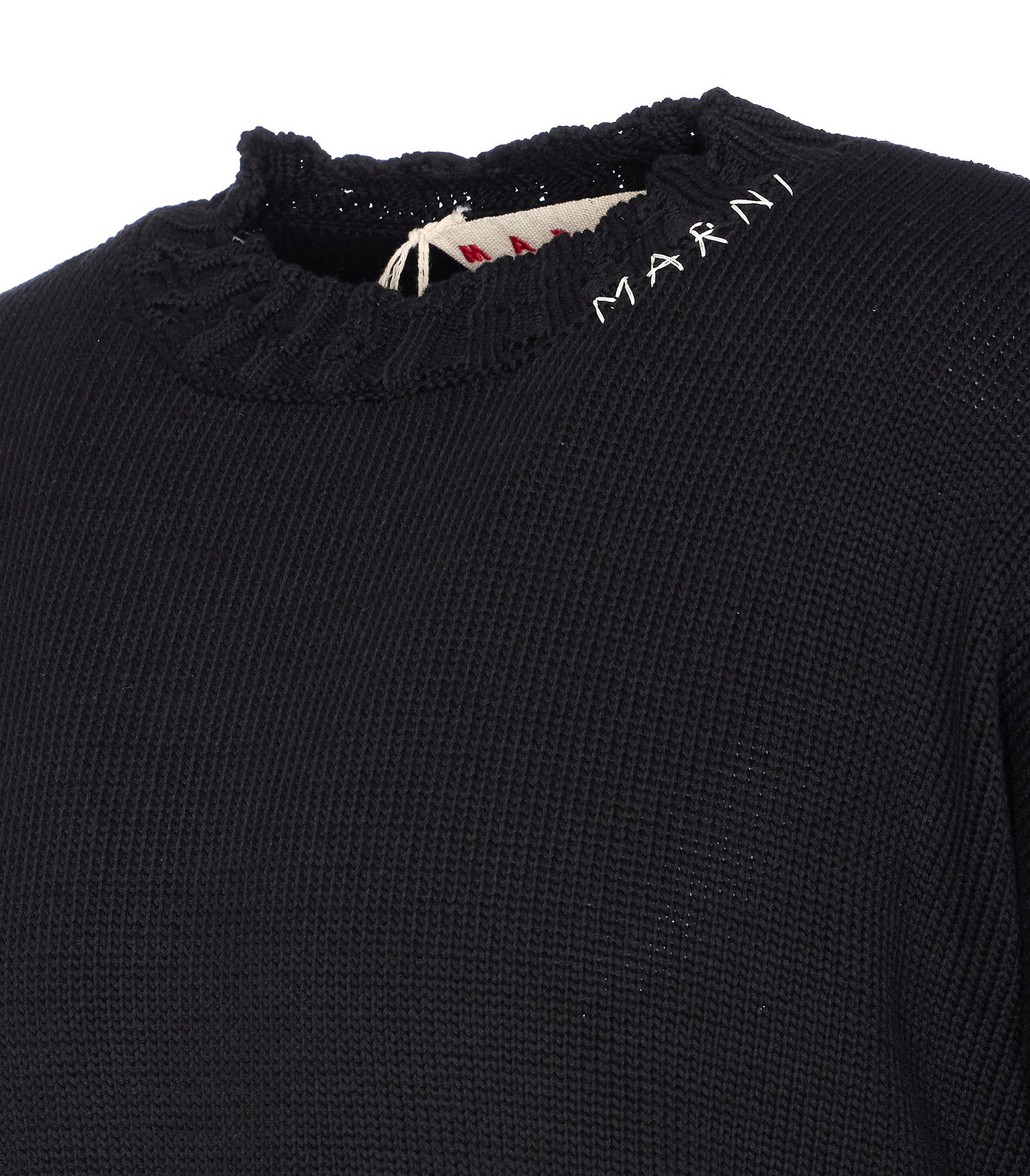 Marni Sweaters Black Cotton