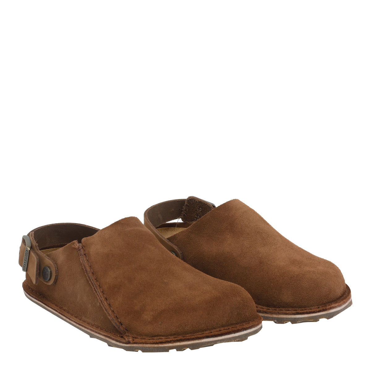 Birkenstock Sandals Brown Suede Leather/rubber Sole