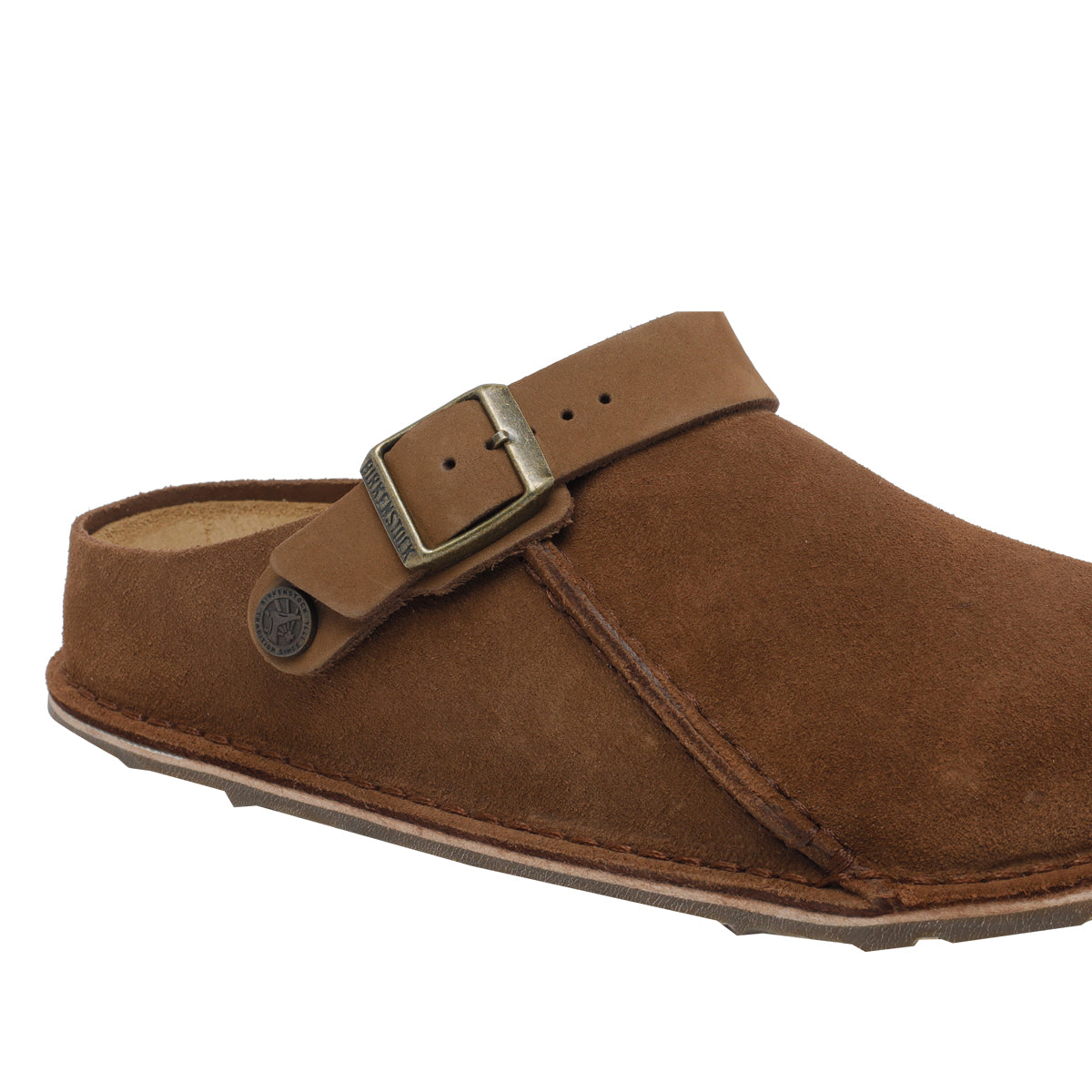 Birkenstock Sandals Brown Suede Leather/rubber Sole