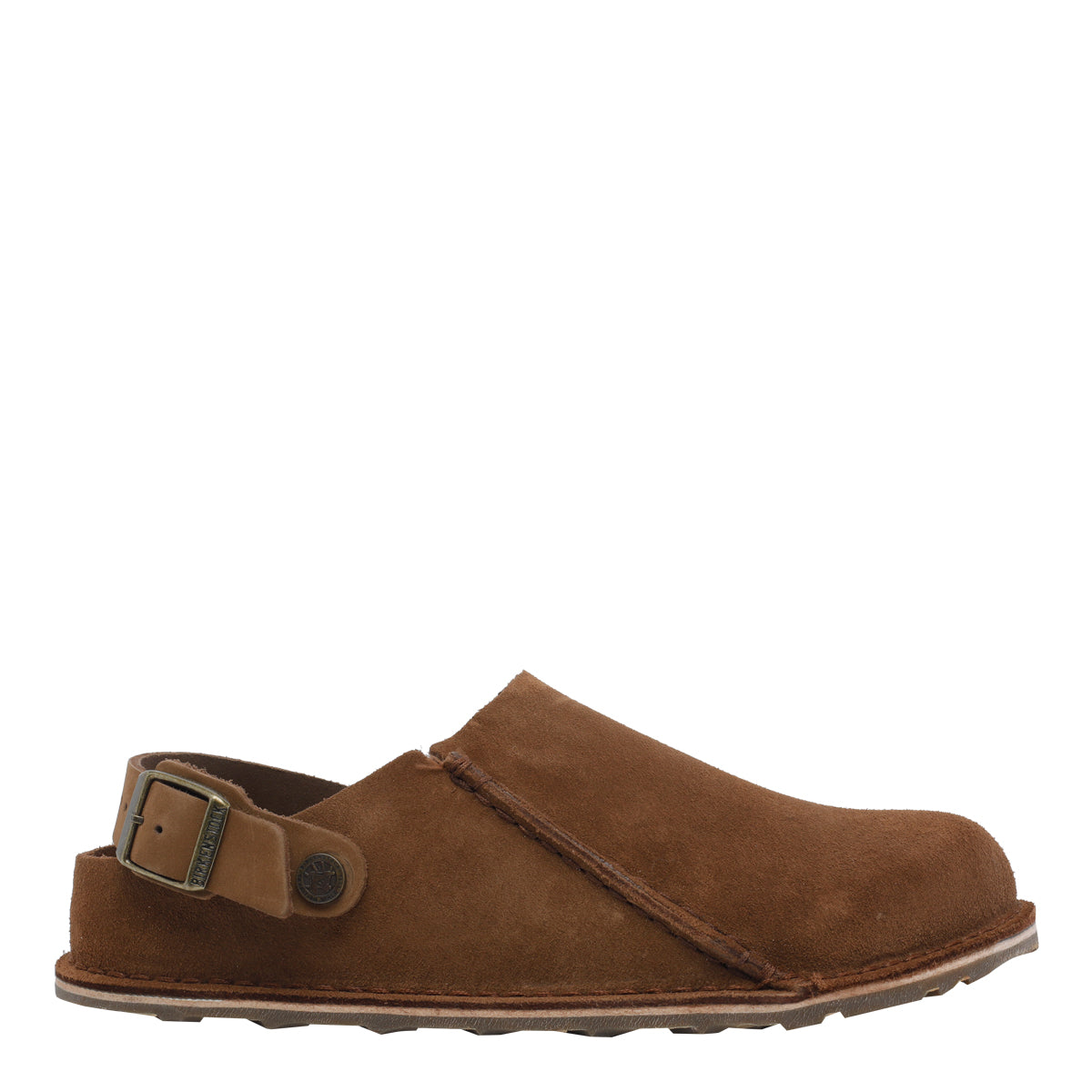Birkenstock Sandals Brown Suede Leather/rubber Sole