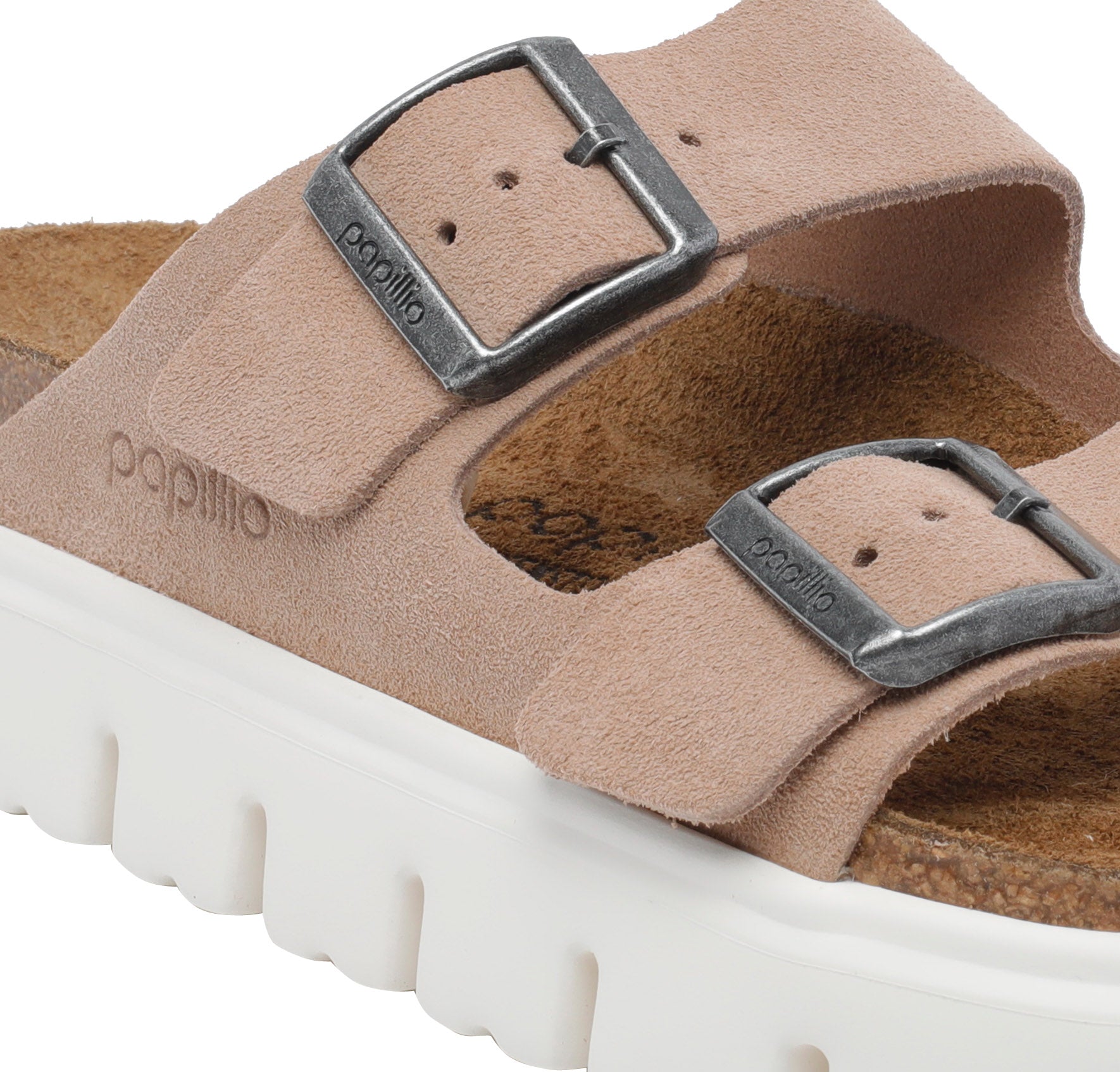 Birkenstock Sandals Beige Suede Leather/rubber Sole