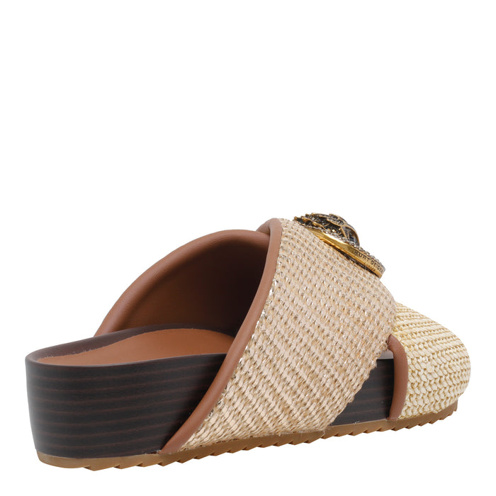 Kurt Geiger Gold Fabric/rubber Sole