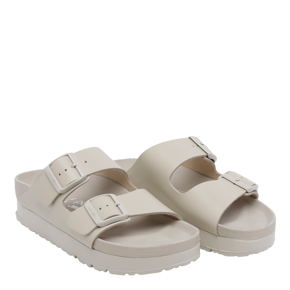Birkenstock Sandals Beige Calf Leather/rubber Sole