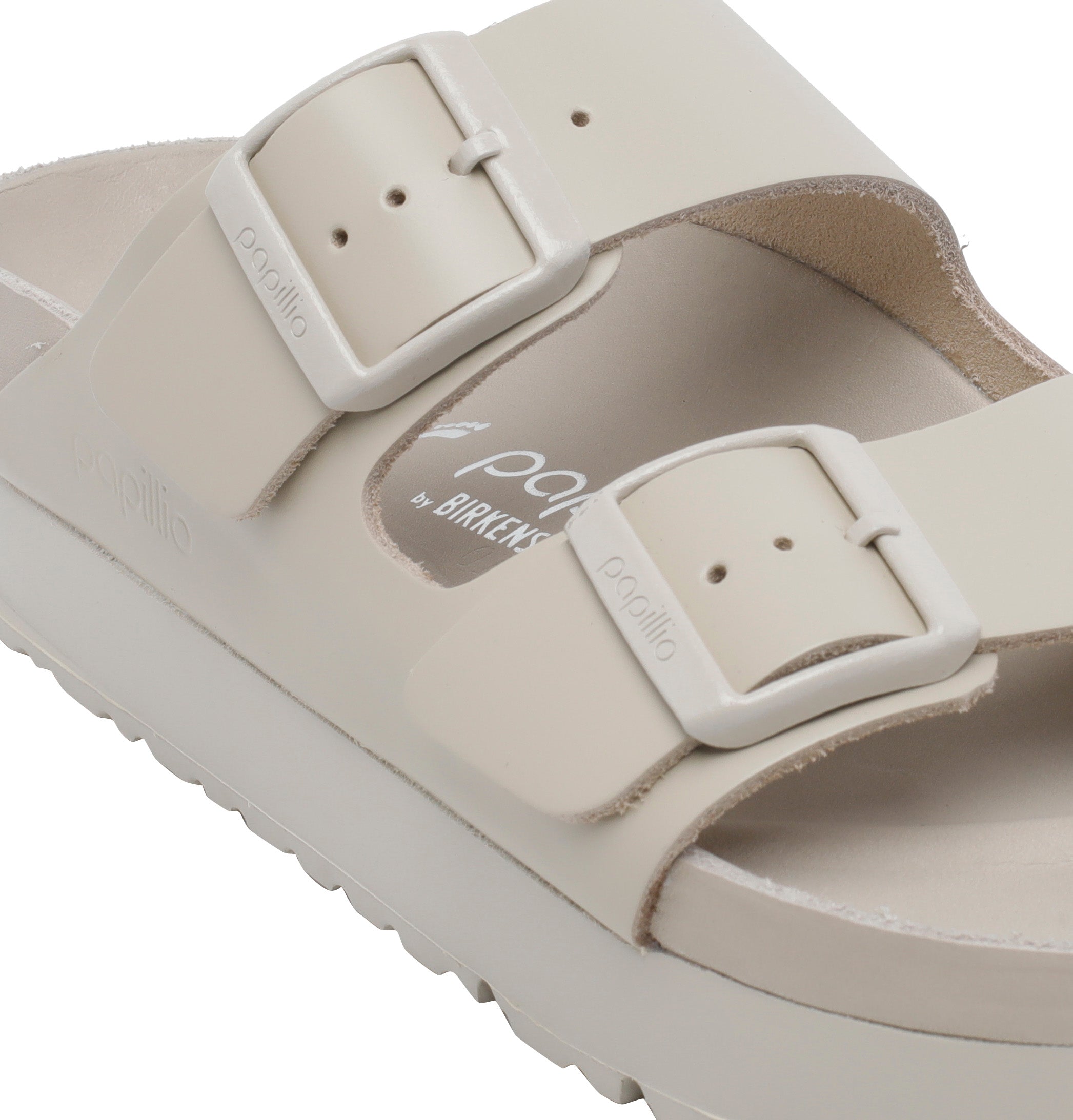 Birkenstock Sandals Beige Calf Leather/rubber Sole