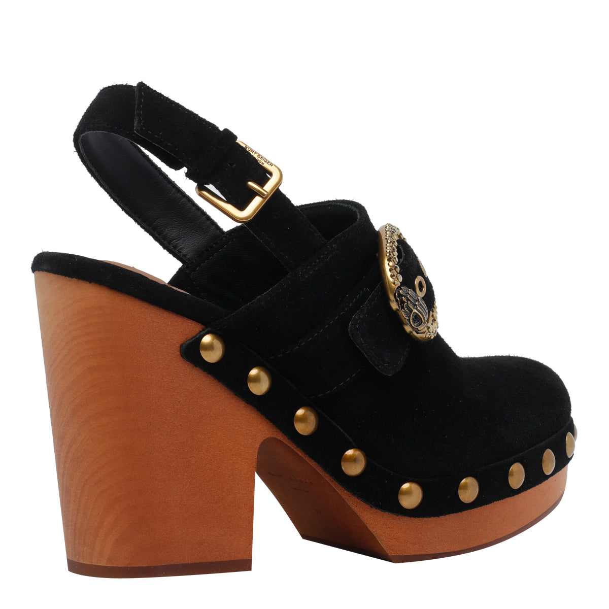 Kurt Geiger With Heel Black Suede Leather/rubber Sole
