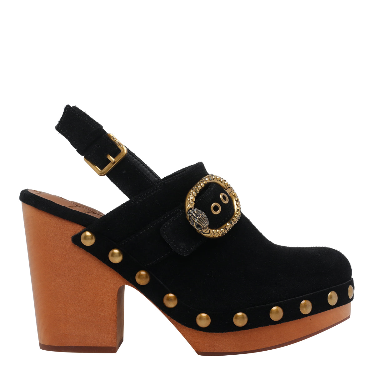 Kurt Geiger With Heel Black Suede Leather/rubber Sole