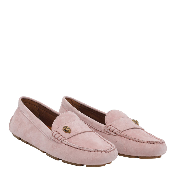 Kurt Geiger Flat Shoes Pink Suede Leather/rubber Sole