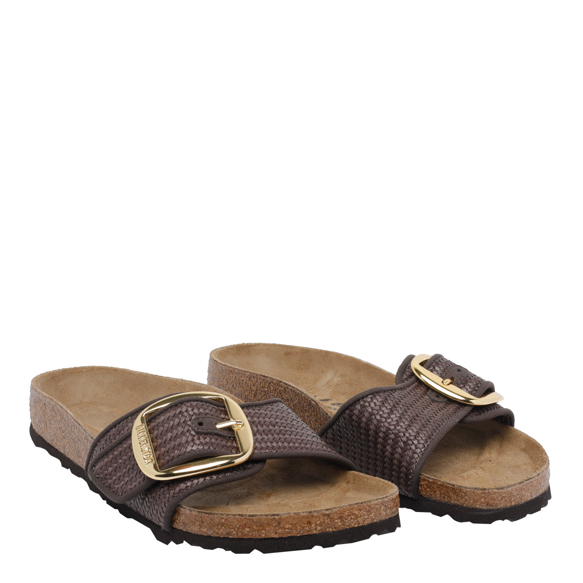 Birkenstock Sandals Brown Fabric/rubber Sole