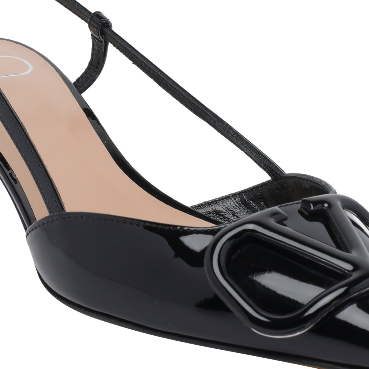 Valentino Garavani With Heel Black Calf Leather/leather Sole
