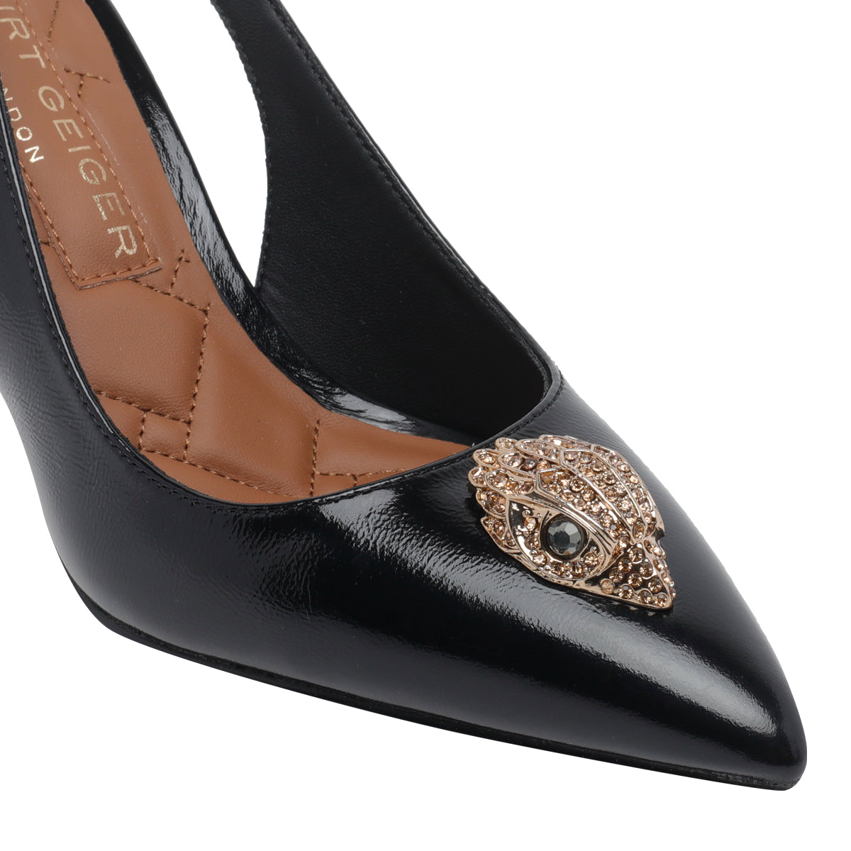 Kurt Geiger Black Calf Leather/rubber Sole