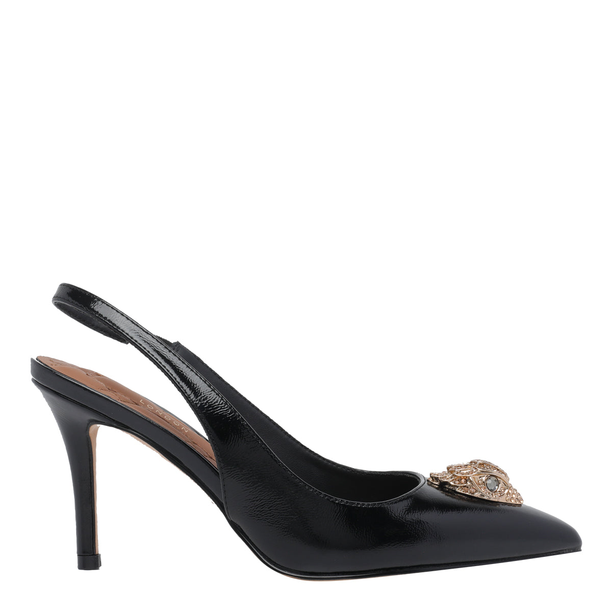 Kurt Geiger Black Calf Leather/rubber Sole