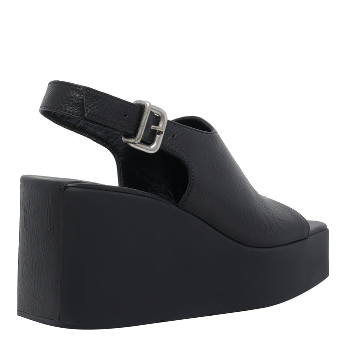 Vic Matie Sandals Black Calf Leather/rubber Sole