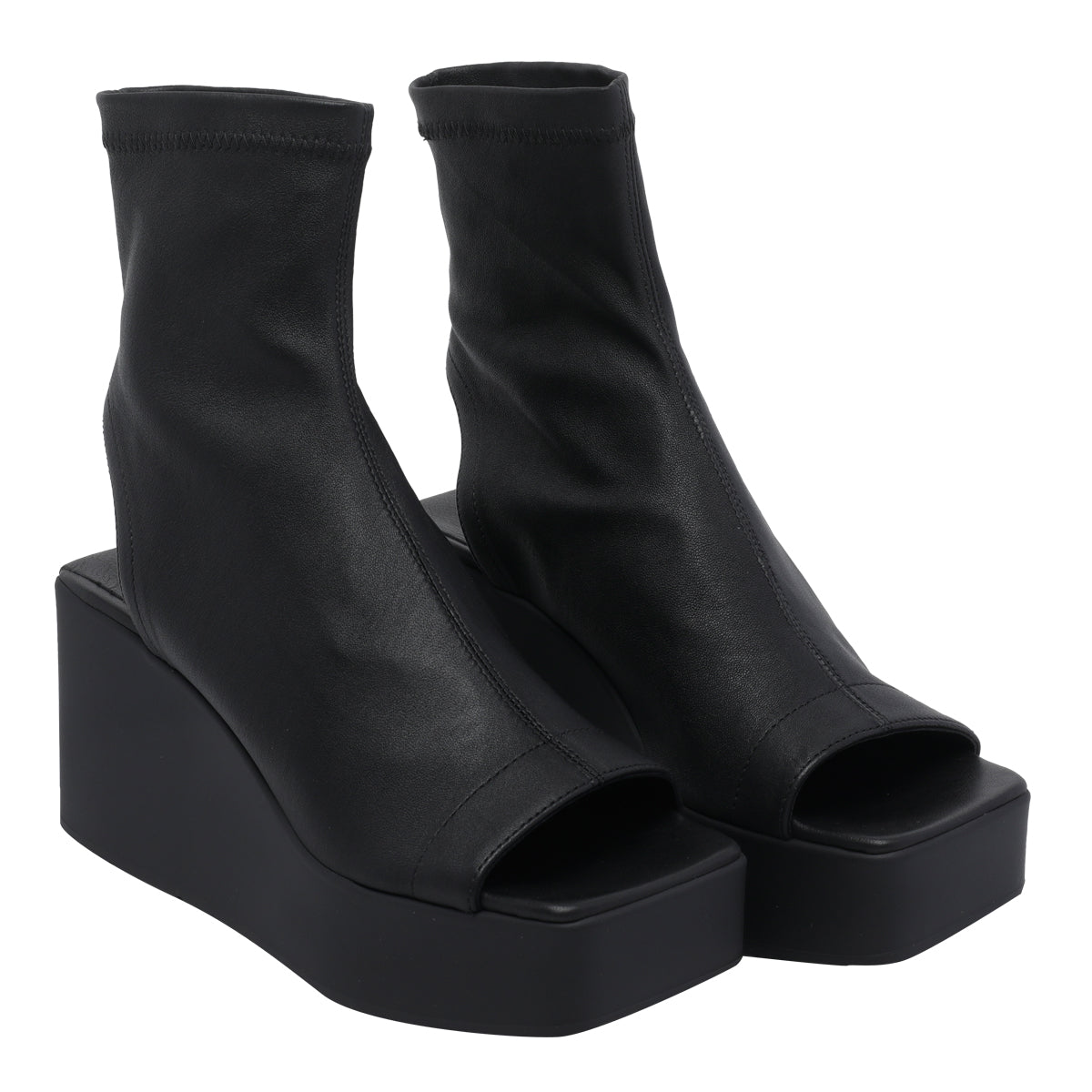 Vic Matie Sandals Black Calf Leather/rubber Sole