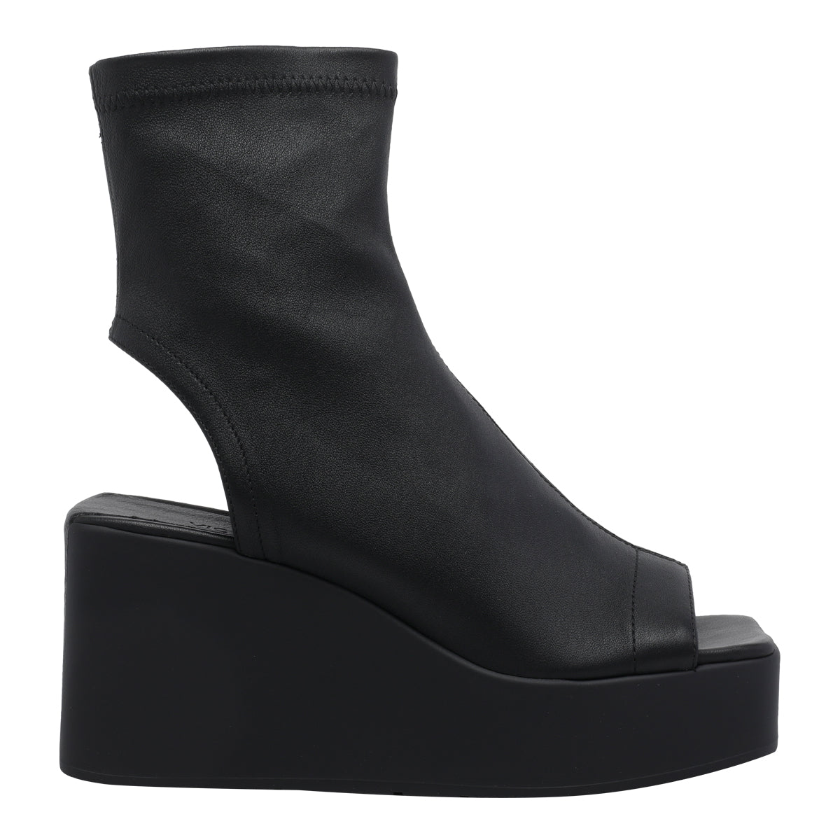 Vic Matie Sandals Black Calf Leather/rubber Sole