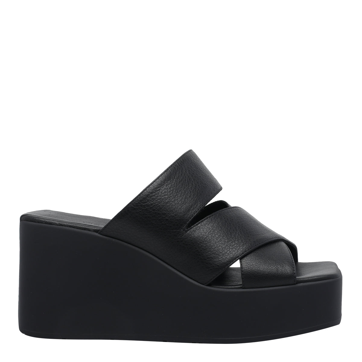 Vic Matie Sandals Black Calf Leather/rubber Sole