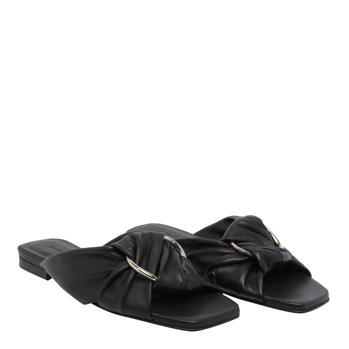 Angel Alarcon Sandals Black Calf Leather/rubber Sole