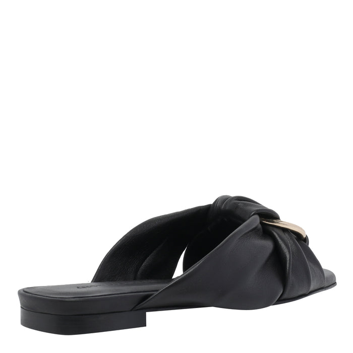 Angel Alarcon Sandals Black Calf Leather/rubber Sole