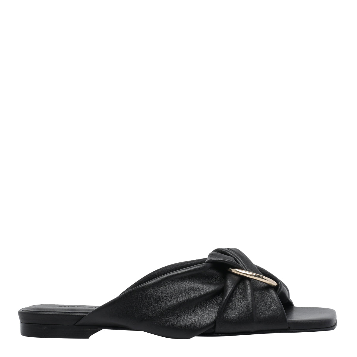 Angel Alarcon Sandals Black Calf Leather/rubber Sole