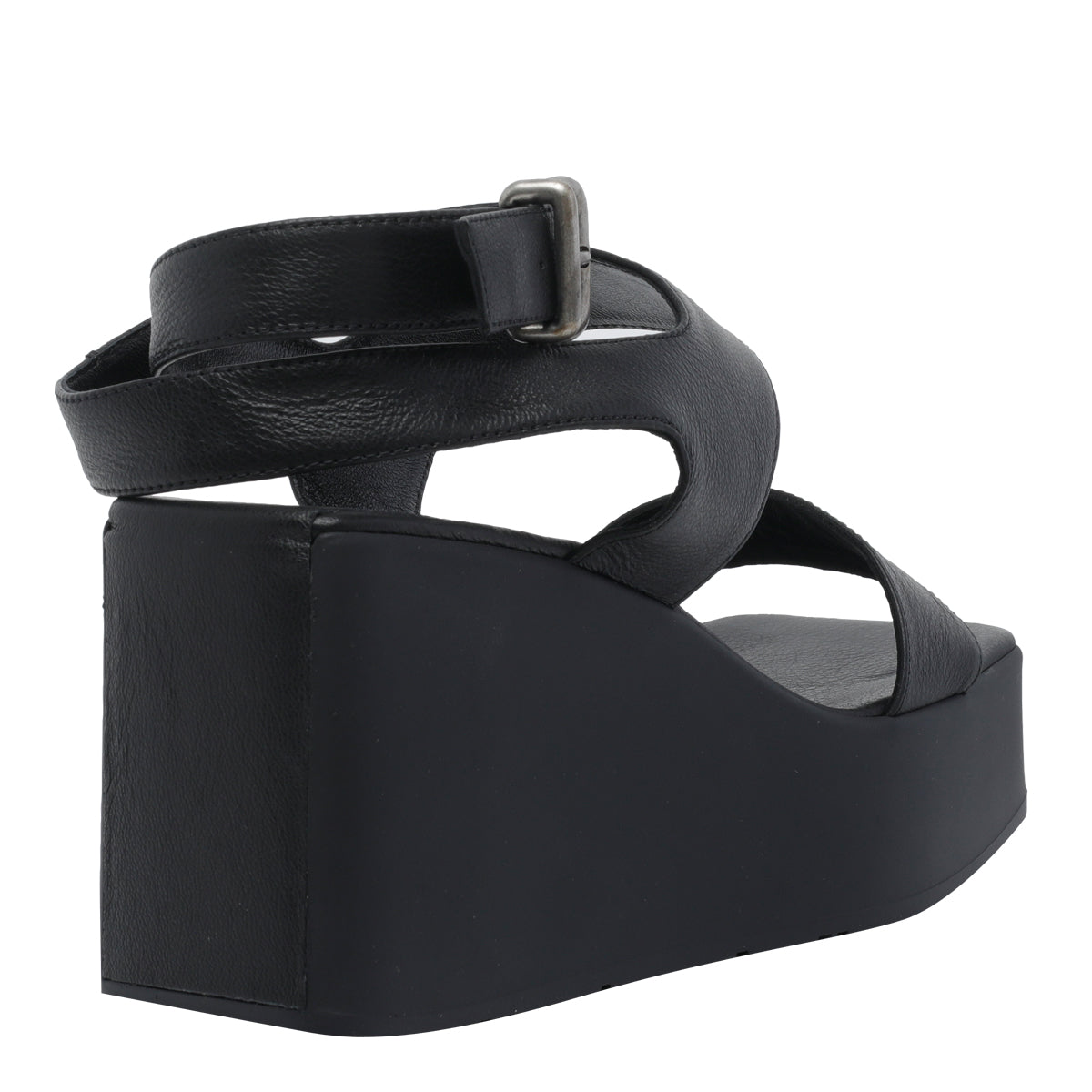 Vic Matie Sandals Black Calf Leather/rubber Sole