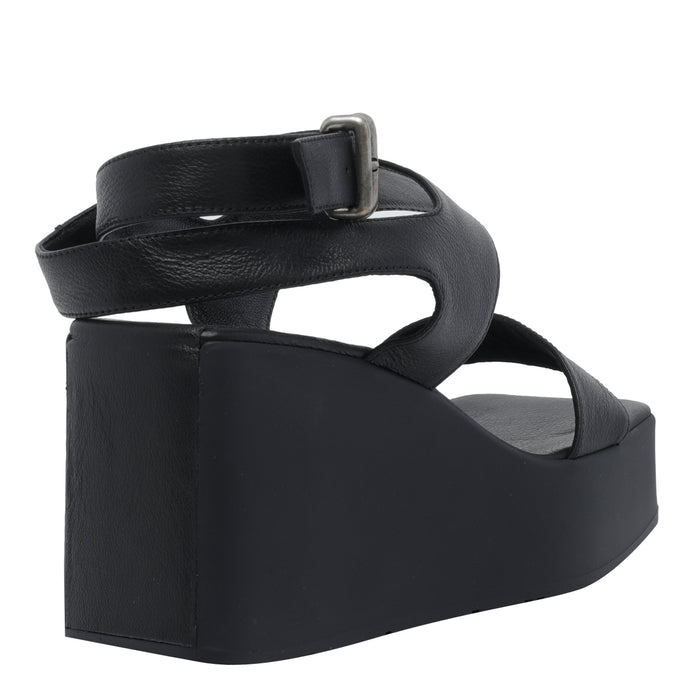 Vic Matie Sandals Black Calf Leather/rubber Sole