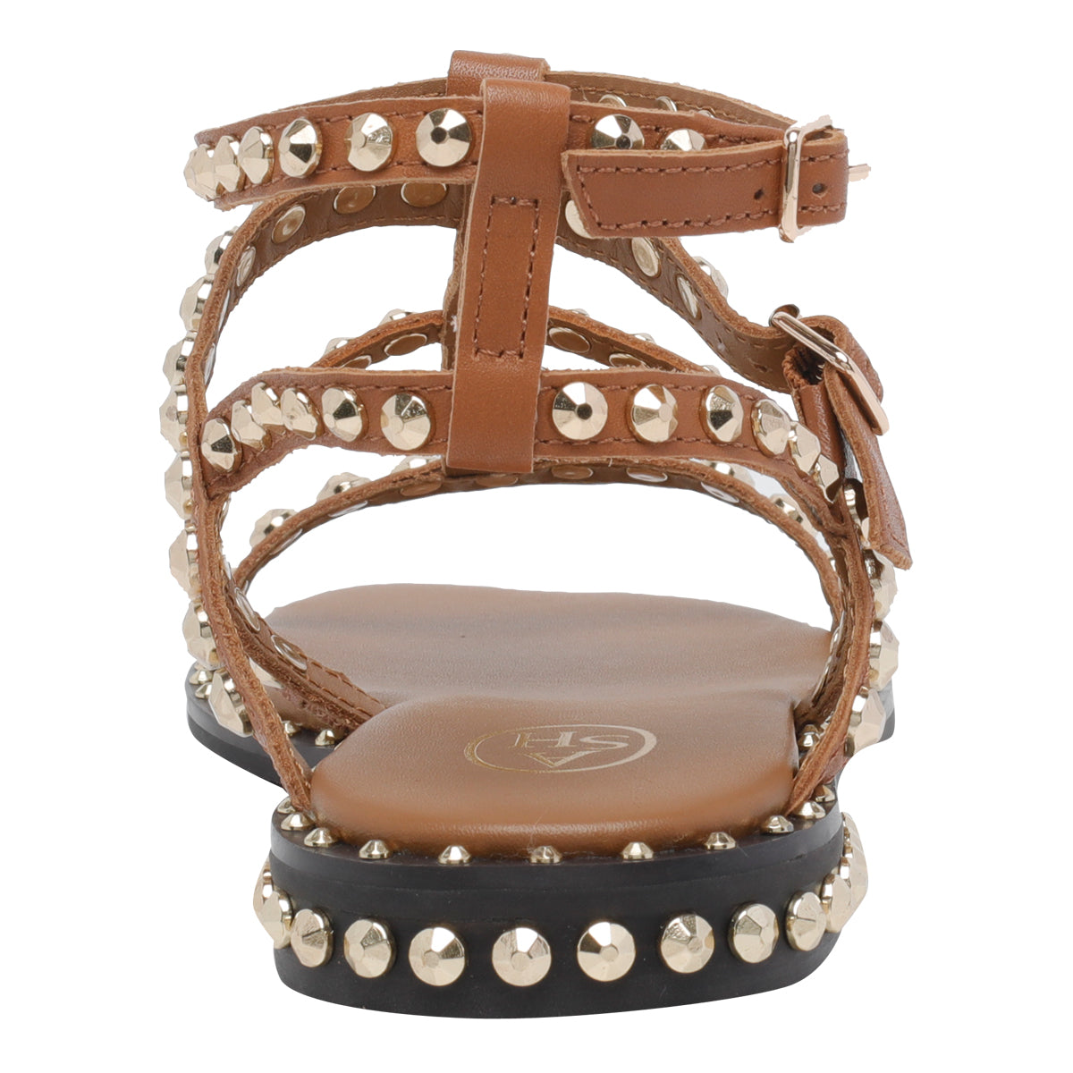 Ash Sandals Beige Calf Leather/rubber Sole