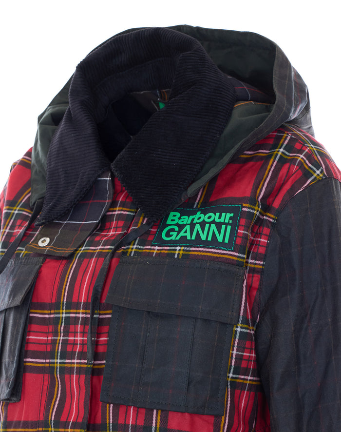 Barbour X Ganni Coats Black Waxed Cotton