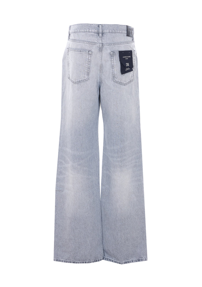 Anine Bing Jeans Grey Cotton