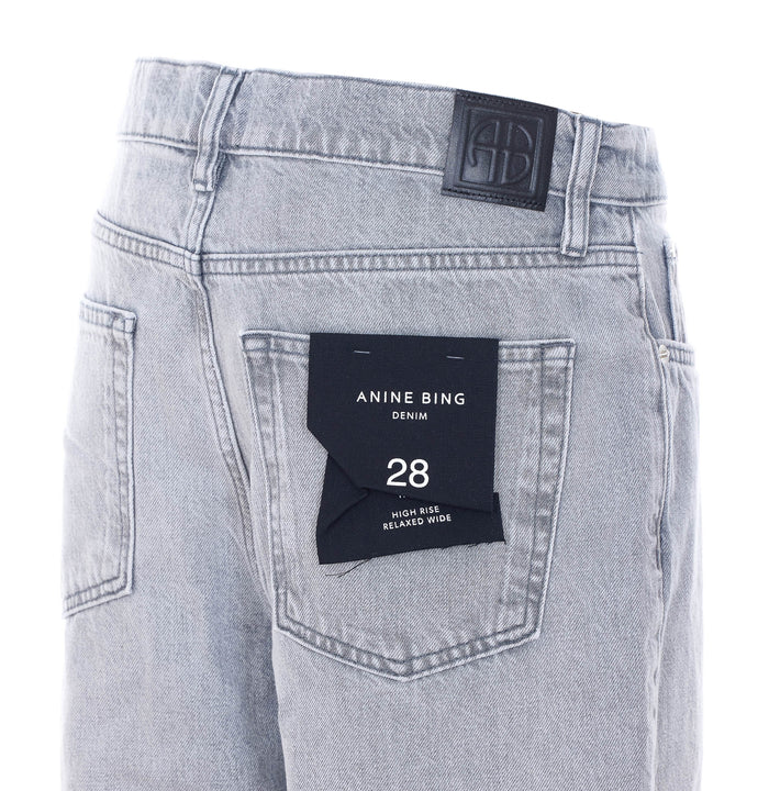 Anine Bing Jeans Grey Cotton