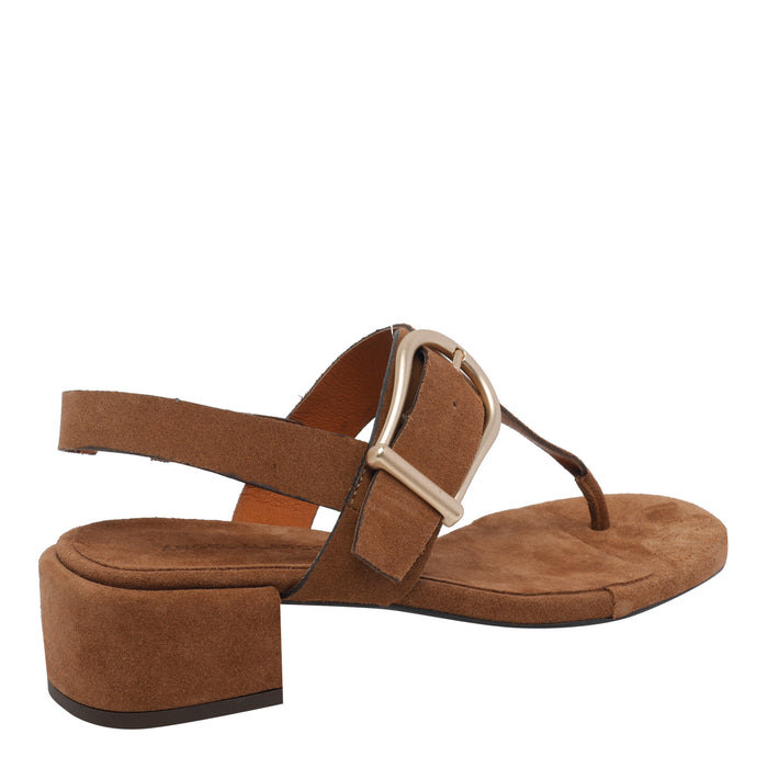Angel Alarcon Sandals Brown Suede Leather/rubber Sole
