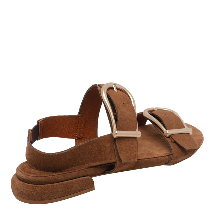 Angel Alarcon Sandals Brown Suede Leather/rubber Sole