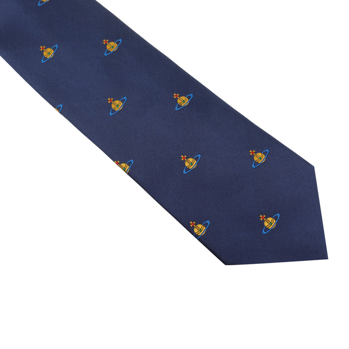 Vivienne Westwood Ties Blue Silk